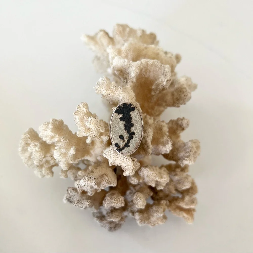 Sterling Silver German Dendritic Opal - Picture 2 of 5